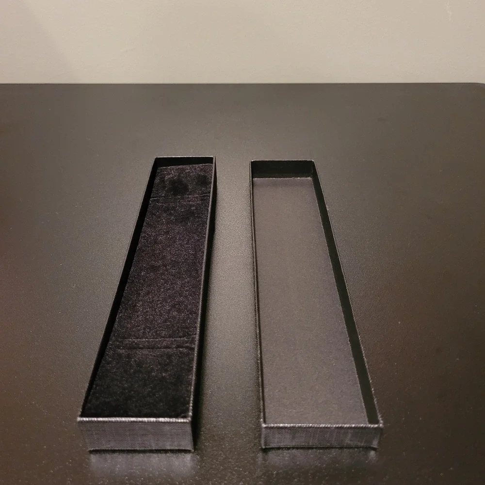 The Real Pearl Co. Rectangular Jewelry Gift‎ Box, Black Gold